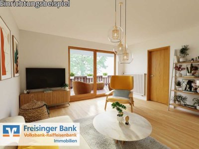 Wohnglück mit großer Süd-Ost-Loggia in gepflegter Wohnanlage in Freising