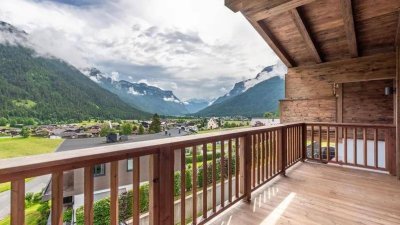 Chalet mit Bergpanorama Blick.