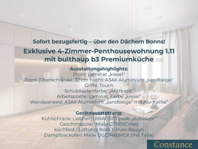 Constance: Lichtdurchflutetes Penthouse mit bulthaup b3 Premiumküche