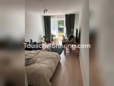 Tauschwohnung: Biete 1 Zimmer Wohnung mit großer Terrasse
