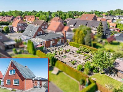 Gepfl. EFH mit Garage und großzügigem Grundstück in zentraler Lage von Weener