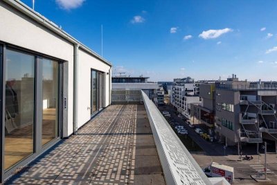 Lichtdurchflutete 2-Zimmer-Dachgeschosswohnung mit großer Terrasse in Kagran