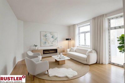 Altbaurenaissance - 3-Zimmer-Wohnung mit Balkon - Nähe Kutschkermarkt