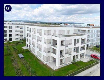 Wohnen genießen mit modernem Komfort! 4 Zimmer, Süd-Balkon, zwei Bäder, Einbauküche, Aufzug,TG-Platz