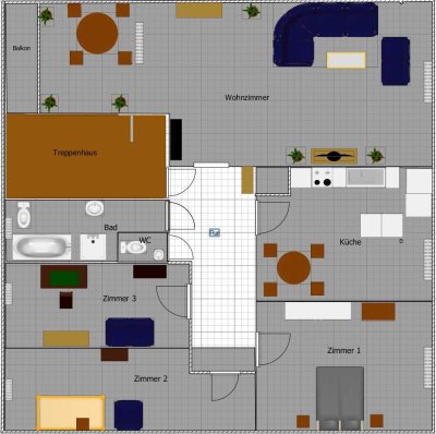 Große 4-Zimmer Wohnung mit Balkon im Herzen Seligenstadt`s