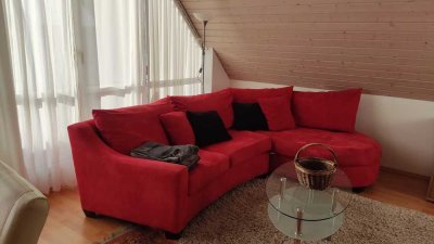 Voll möblierte, helle 2-Zimmer-Wohnung mit Balkon im 3. OG in Schwäbisch Hall