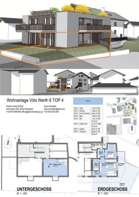 Völs bei Innsbruck - Eigentumswohnung Top 1 mit sehr großem Keller 73m²