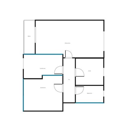 1. OG / 3 Zimmer mit Balkon ab sofort