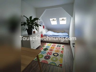 Tauschwohnung: Helle Dachgeschosswohnung mit offener Küche