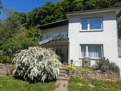Großes Haus mit Bach, Einbauküche, Garten, Garage, Glasfaser, Kamin provisionsfrei zu verkaufen