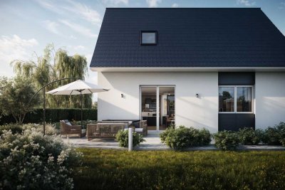 Freising-Lerchenfeld: Individuelles Massivhaus mit Gartenidylle