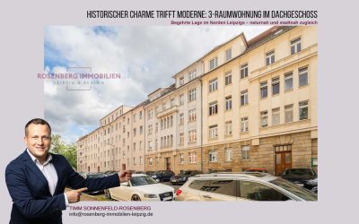 Charmant & bezugsfertig: 3-Raumwohnung im Dachgeschoss in Leipzig-Eutritzsch