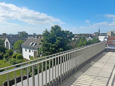 3-Zimmer-Wohnung mit Abstellraum, Gäste-WC und 2 Dachterrassen