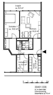 Renovierte 2,5-Zimmer-Wohnung ca. 86,28m² unweit Mittellandkanal sofort verfügbar
