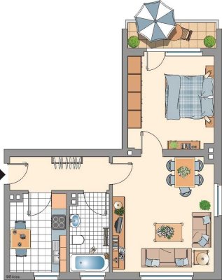 2-Zimmer-Wohnung in Eschweiler Hücheln