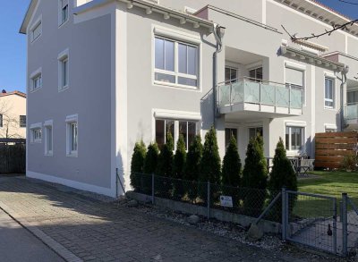 Schöne 4-Zimmer-Erdgeschoss-Wohnung mit Garten in verkehrsberuhigter Lage in Eching Dietersheim