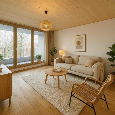 Maisonettenwohnung 3-Zimmer mit EBK und Glasfront