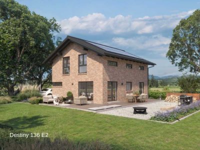 Danhaus macht’s möglich: Traumhaus mit echter Klinkerwand – serienmäßig.