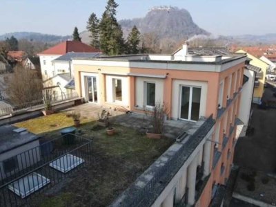 Ab 60 Jahren: 2-Zi.-Penthouse mit Dachterrasse, EBK, TG - Singen - Musikinsel -