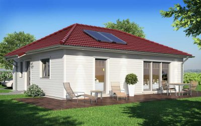 Klein - aber fein, alles auf einer Ebene in unserem Scanhaus Bungalow