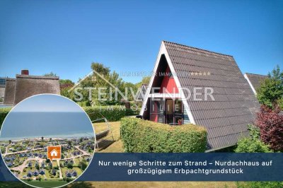 Nur wenige Schritte zum Strand – Nurdachhaus auf großzügigem Erbpachtgrundstück