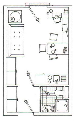 Weidenauer Giersberg: Studentenapartment Nr. 111