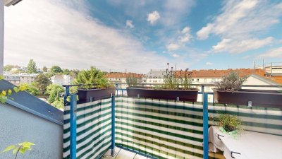 DG - Balkonwohnung in familiärer Ruhelage + Stapelparkplatz
