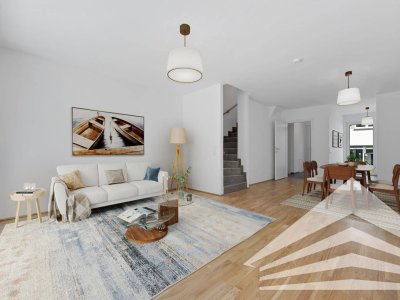 Pichling/Ebelsberg: Unterkellertes Reihenhaus mit Dachterrasse zum Erstbezug!