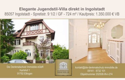 Elegante Jugendstil-Villa direkt in Ingolstadt