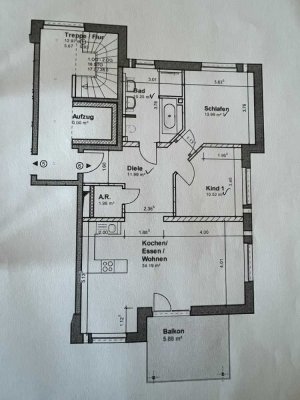 Helle 3-Zimmer-Wohnung mit Balkon