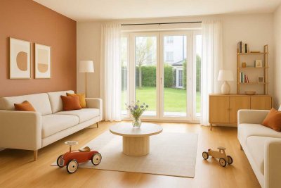 International School fußläufig, Reiheneckhaus: International School fußläufig, 5 Zimmer, 162qm Wfl.