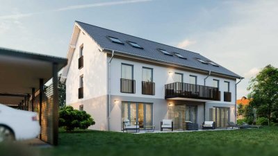 Modernes Reihenendhaus mit Südgarten in Olching