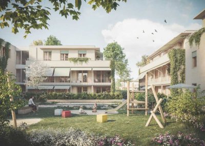 quartier brunner – Wo die Stadt Luft holt. Haar bei München. Holzmassivbauweise EH 40 + QNG