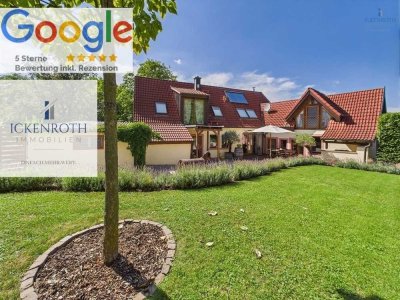 **Charmantes 1-2-Familienhaus mit idyllischer Gartenfläche, neuer HZ, Garage - einzigartig!**