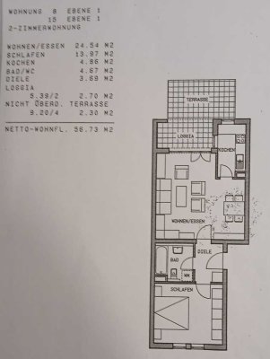 2-Zimmer-Wohnung mit Terrasse und Tiefgaragenstellplatz in Biberach