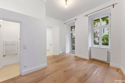 Charmante 1-Zimmer-Altbauwohnung mit Balkon nahe Schlossquadrat