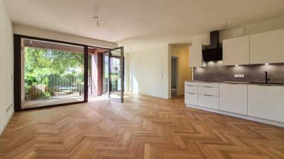 *Neubau-Erstbezug* Exklusive 2-Zimmer-Wohnung mit Loggia und Einbauküche