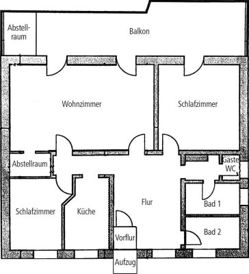 Großzügige 3-Zimmerwohnung mit großem Balkon in ruhiger grüner Lage
