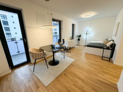 WE1.2 | Möbliertes Neubau-Apartment mit EBK und Süd-West-Loggia in Regensburg-Ost. Frei ab 01.10.