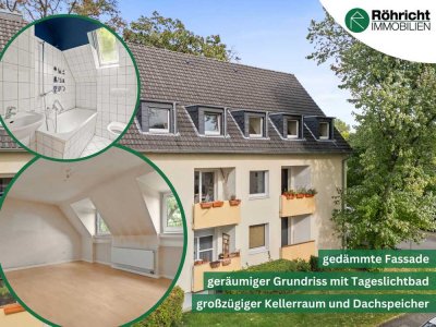 Renovierungsbedürftige 2-Zimmer-Dachgeschosswohnung mit Außenstellplatz in Waldnähe Köln-Höhenhaus