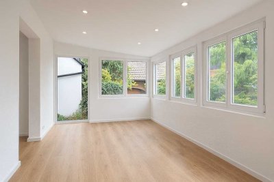 Erstbezug nach Sanierung: Moderne 4-Zi.-Whg mit Wintergarten & Garten in Ettlingen-Oberweier