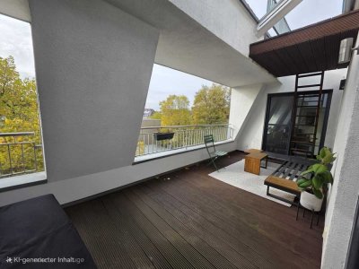 Urbanes Penthouse mit uneinsehbarer Dachterrasse und unverbautem Blick