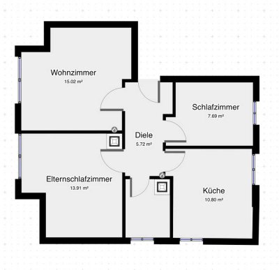 ruhige helle 3-Zimmer DG-Wohnung in Ladenburg