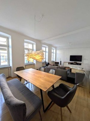 Altbauwohnung über drei Etagen mit Dachterrasse im Altstadtring von Durlach