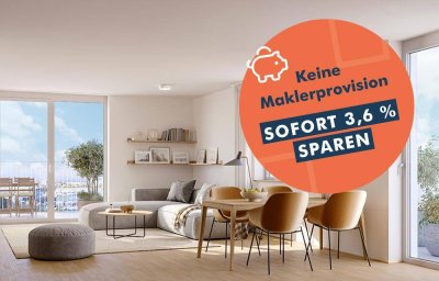Süd/West-seitige 4-Zimmer-Eckwohnung mit Home-Office, zwei Balkonen mit 21 m²