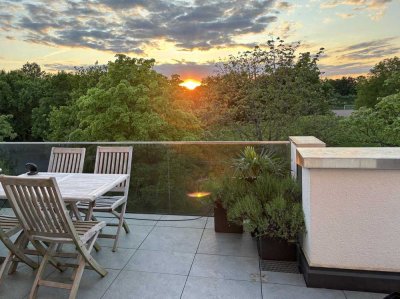 Wunderschön gelegene, helle und ruhige 4-Zimmer-Penthouse-Wohnung  Bonn