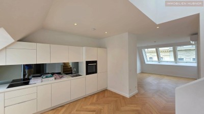 ERSTBEZUG: DG-Maisonette mit 27m² Terrassenfläche in Naschmarkt und U4-Nähe!!!