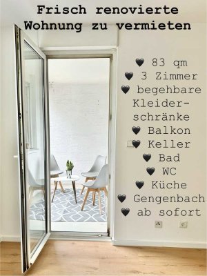 Geschmackvolle 3-Raum-Wohnung mit Einbauküche in Gengenbach