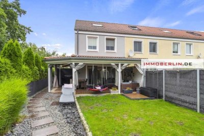 IMMOBERLIN.DE - Top-Familienlage! Sehr ansprechendes Reihenendhaus mit Südgarten & zwei Pkw-Stellplä
