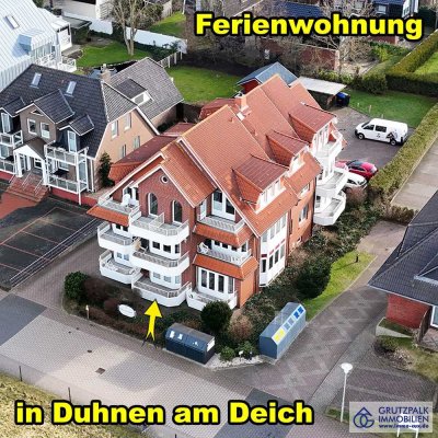 DUHNEN: Ferienwohnung in erster Hausreihe direkt am Deich